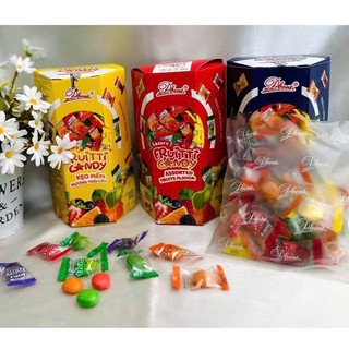 Kẹo Trái Cây Fruitti đỏ Nhập Khẩu Indonesia Hộp 100gr Gói Giỏ Quà Tết
