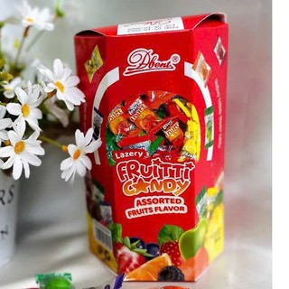 Kẹo Trái Cây Fruitti đỏ Nhập Khẩu Indonesia Hộp 100gr Gói Giỏ Quà Tết