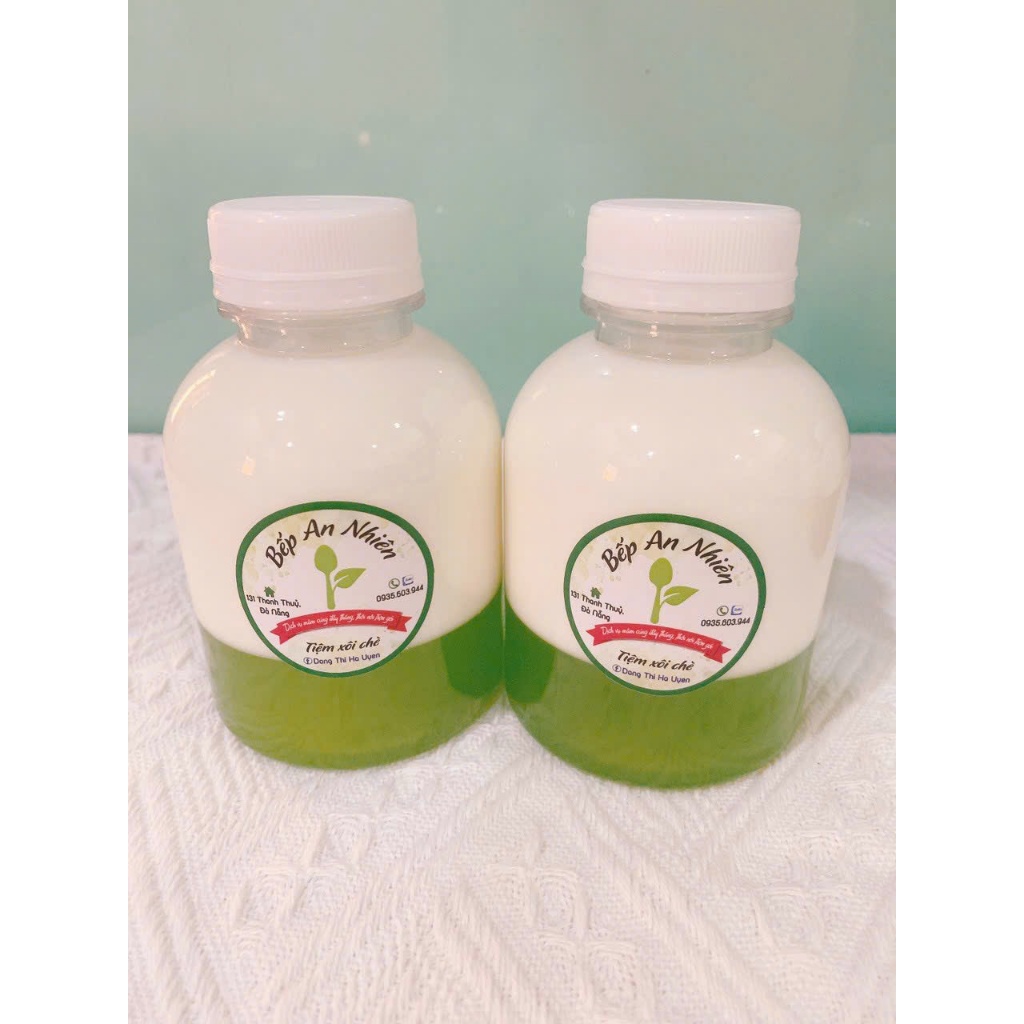 [Giá Xưởng] SET 50 Chai Nhựa PET Dáng Tròn Lùn Cổ Rộng 330ML Đựng Trà Sữa Xinh Xắn Kèm Nắp F38