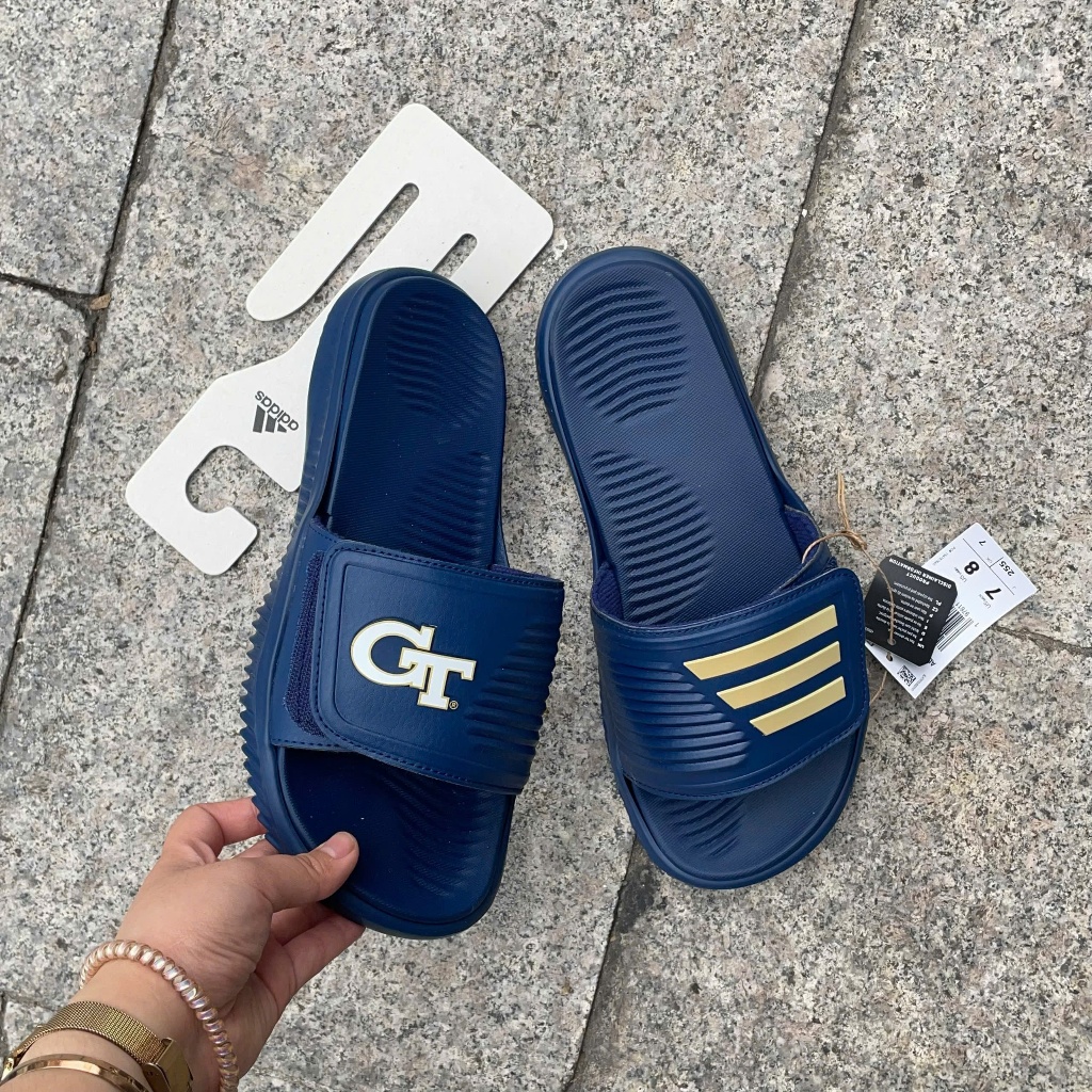 [Chính Hãng] Dép Adidas Adilette Alpha Bounce 2.0 - Logo GT Navy - Code: JI2519