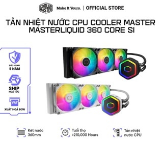 Tản Nhiệt Nước Cooler Master MASTERLIQUID 360 Core SI 2 Màu Đen/Trắng Kèm 3 Quạt LED ARGB (Box Trắng) | Bảo hành 5 Năm