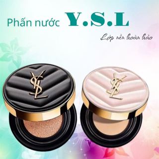 Phấn nước Cushion Y.S.L đen cho da thường,hồng cho da khô tạo lớp nền trắng sáng không tì vết 14,12g