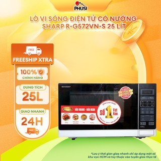 Lò vi sóng điện tử có nướng sharp r-g572vn-s 25 lít