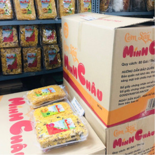 Cơm cháy chà bông (Cơm sấy) Minh Châu - Thùng 30 gói siêu ngon