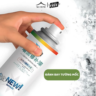 Bình Sơn Xịt Màu Trắng Sơn Tường Chai Sịt Sơn Sạch Nấm Mốc Vết Bẩn Sky Home - ST04
