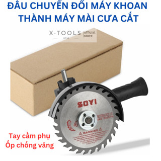 Đầu Chuyển Đổi Máy Khoan Thành Máy Mài Góc Máy Cắt Máy Cưa Đĩa Cầm Tay Có Tay Cầm Và Ốp Chống Văng