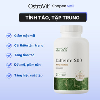  Viên uống Ostrovit Caffeine 200mg 200 viên nhập khẩu Ba Lan tăng tỉnh táo tập trung 