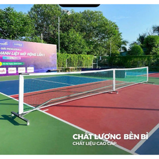 Khung Lưới Pickleball [ THÉP HỘP VUÔNG CAO CẤP ]Bánh Xe Di Động Có Thể Tháo Rời Dùng Cả Ngoài Trời Lẫn Trong Nhà