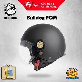 [Hàng Chính Hãng] Mũ Bảo Hiểm 3/4 BULLDOG Pom Cổ Điển Phong Cách