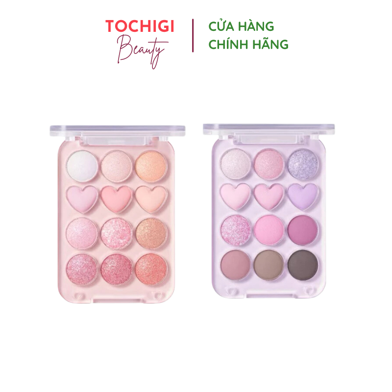 Phấn Mắt 12 màu COLORGRAM Pin Pont Eyeshadow Palette (9.9g)