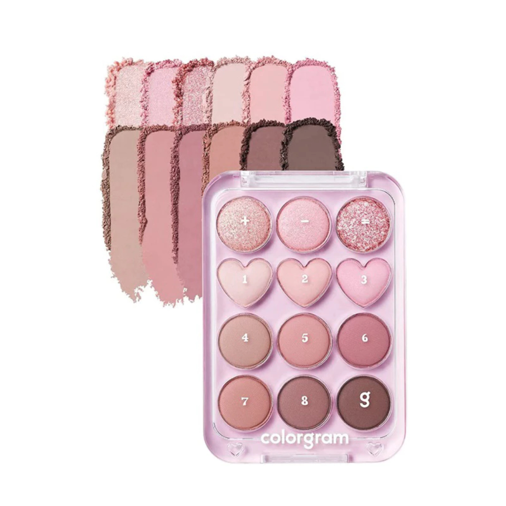 Phấn Mắt 12 màu COLORGRAM Pin Pont Eyeshadow Palette (9.9g)