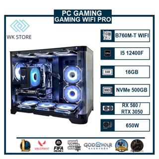 Thùng PC GAMING WIFI PRO | I5 12400F | VGA RX 580 / RTX 3050 | 16GB Ram (Mới BH 36T)
