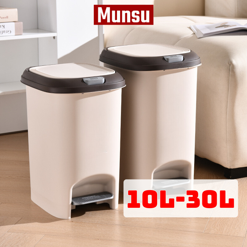 Thùng Đựng Rác Đạp Chân Nhấn Nút, Thùng Rác Dung Tích Lớn 10L, 15L, 20L, 30L Cho Mọi Nhà TR021