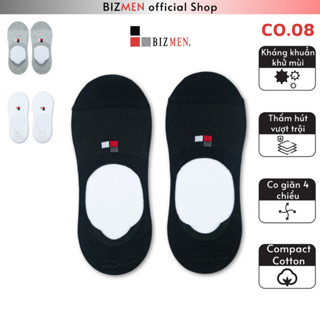 Tất Vớ Nam Cotton Cổ Lười Mềm Mại Kháng Khuẩn Khử Mùi Có Silicol Chống Tuột Gót CO.08