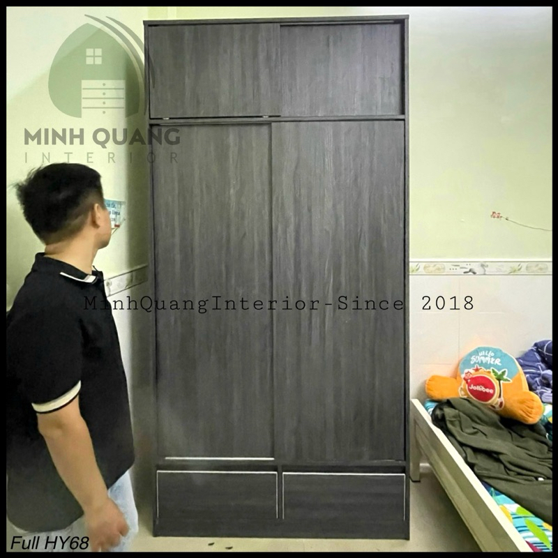 Tủ Quần Áo 2 Cánh Cửa Lùa, Tủ Áo Nhựa Vincoplastic 80x2m2 Giá Sốc Tại Nội Thất Nhựa Minh Quang