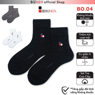Tất Vớ Nam Công Sở Sợi Bamboo-Tre Tự nhiên Cổ Trung Kháng Khuẩn Khử Mùi Bizmen - BO.04