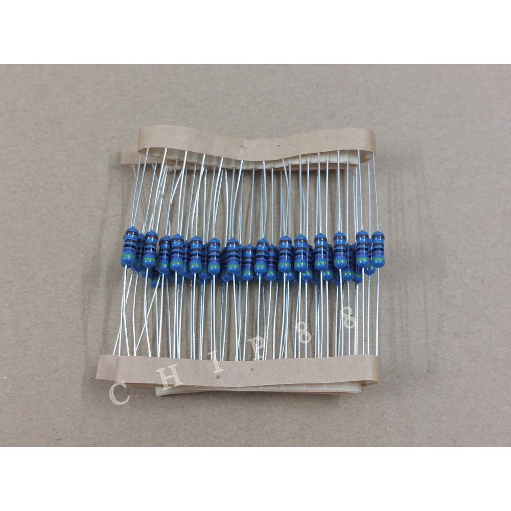 50 cái Điện trở vạch 1/2w từ 22R-330R chân cắm mới 100%