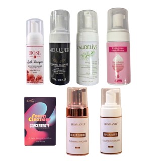 Chai tạo bọt vệ sinh mi Rose 60ml, Meilluer 100ml và Caudelive 100ml (dụng cụ nối mi)