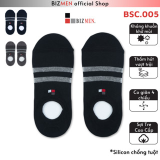 Tất Vớ Nam Sợi Tre Bamboo Cổ Ngắn Lười Cao Cấp Kháng Khuẩn Khử Mùi Có Silicol Chống Tuột Gót BSC.005 