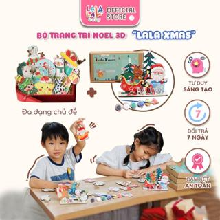 Trang trí noel set tô màu gỗ Giáng sinh Kuromi Pokemon Shin Đồ chơi thủ công cho bé Lalala baby