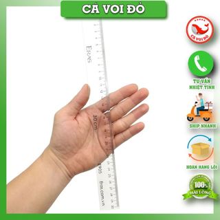 Thước kẻ trắng eras 30cm + 20cm (E905 +E904)
