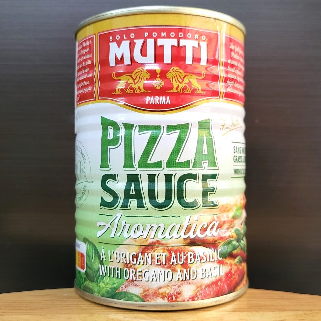 MUTTI - Lon 400g - SỐT PIZZA (CÀ CHUA, HÚNG QUẾ, KINH GIỚI) / Ý / PARMA Pizza Sauce Aromatica with O