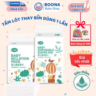 Tấm lót chống thấm dùng 1 lần, miếng lót thay bỉm tã cho bé không hăm thoáng khí thấm hút tốt