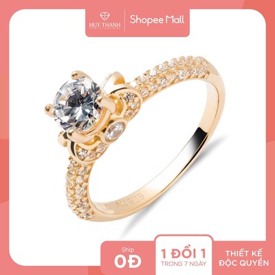 Nhẫn nữ NDINO08 Vàng Tây 14k Huy Thanh Jewelry