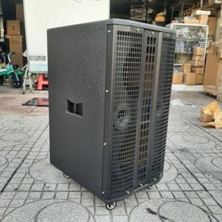  Vỏ Thùng Loa Kéo Bass 20 Đôi_2 Treble_Kích Thước Mạch 19cm × 38cm 