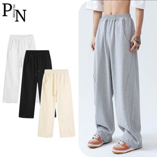 Quần Dài Form Rộng PN-STORE vải nỉ 2da Track Pants Unisex Nam Nữ Local Brand Đứng Form Co Giãn Tốt Menswear Đen Q2DA
