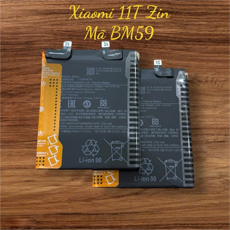 Pin Xiaomi Mi 11T Zin New C.ty Mã Pin BM59 Dung Lượng Chuẩn 4900mAh
