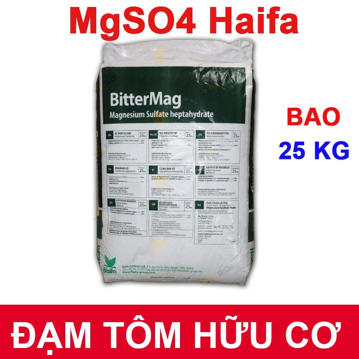 Haifa Bitter MAG Magie Sunphat (MgSO4) | Khắc phục hiện tượng vàng lá – Bao 25Kg