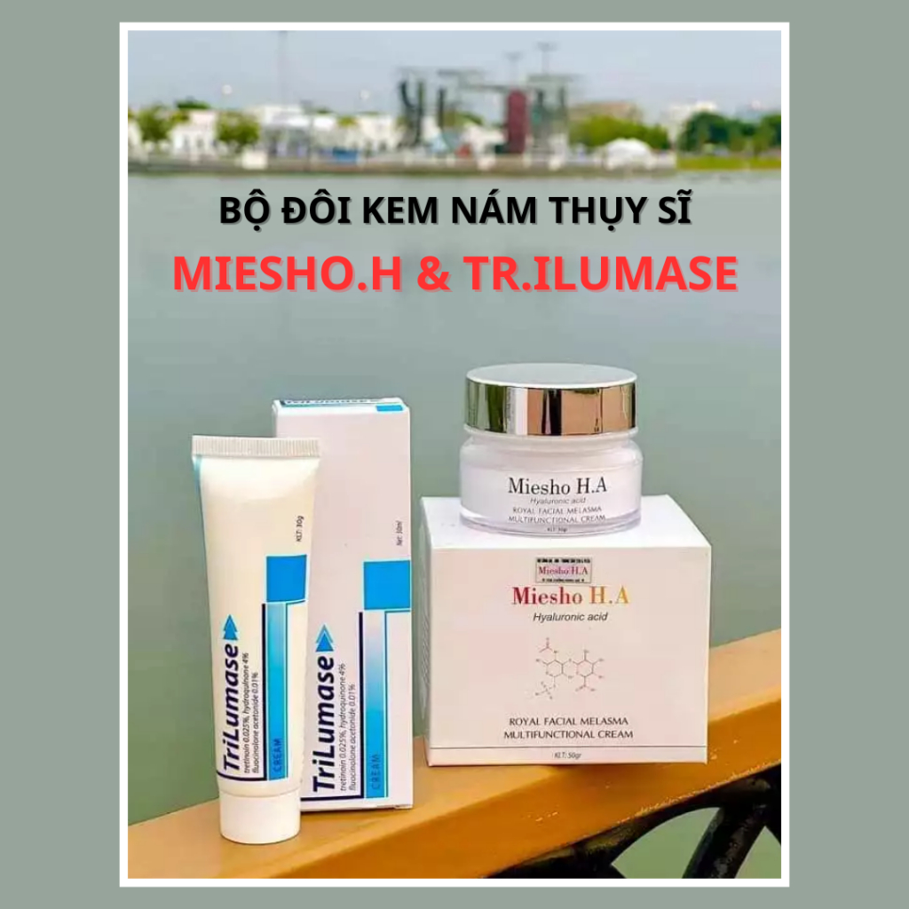 Combo giảm nám tàn nhang MIESHO H.A & TR.ILUMASE - Phục hồi nám tàn nhang MIESHO H.A & TR.ILUMASE - QUINN BEAUTY STORE