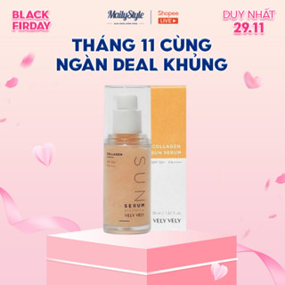 C82_Kem chống nắng dạng serum collagen VELY VELY COLLAGEN SUN SERUM SPF 50+ PA++++ 450