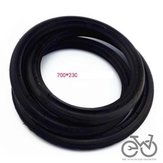 Lốp (Vỏ) đặc không săm xe đạp Fixed Single 700x23C (23-622) MÀU ĐEN