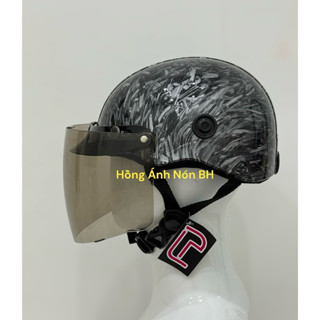 Mũ bảo hiểm Sơn Nhúng Carbon kèm kính Bogo malaysia giúp Chắn gió - chăn bụi an toàn khi đi đường ( bảo hành 12 tháng )
