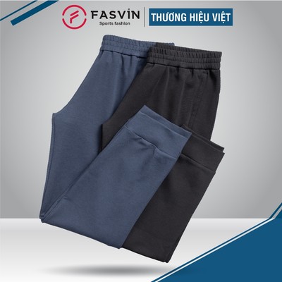 Quần Nỉ Xốp Nam BigSize Bo Gấu Fasvin DT24200.HN Từ 80 Đến 120kg Vải Nỉ Mềm Nhẹ Có Độ Dày Vừa Phải