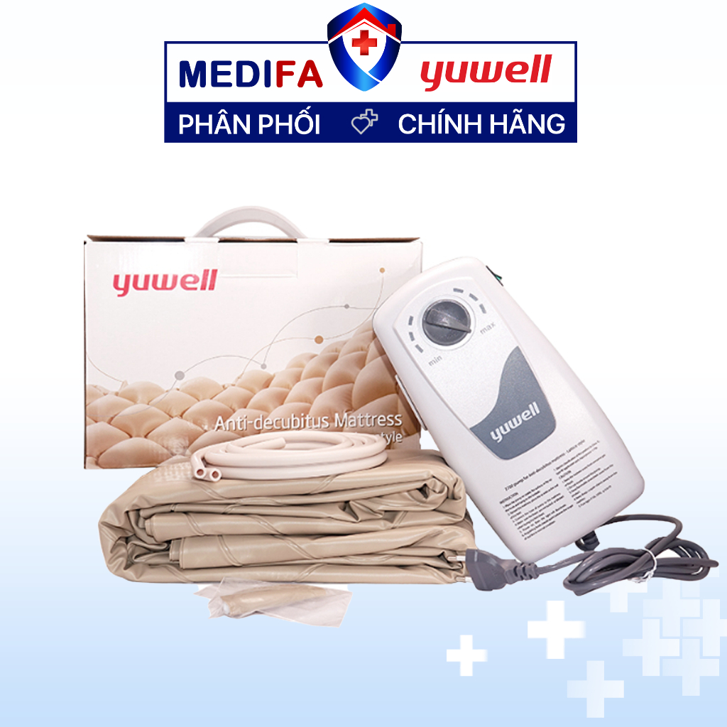 Đệm Hơi Chống Loét Yuwell Lattice Chống Hăm, Lở Loét, Chống Hoại Tử Cho Người Bệnh Nằm 1 Chỗ