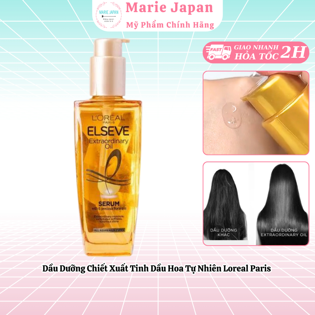 Dầu dưỡng chiết xuất tinh dầu hoa tự nhiên LOreal Paris Elseve Extraordinary Oil