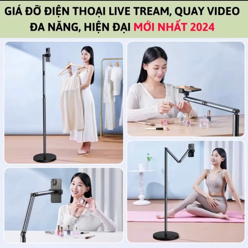 Giá đỡ Điện thoại cao cấp xoay 360 L0X3 HULAKO livestream,quay chụp sản phẩm,hỗ trợ làm vlog,quay nấu ăn, review, selfie | BigBuy360 - bigbuy360.vn