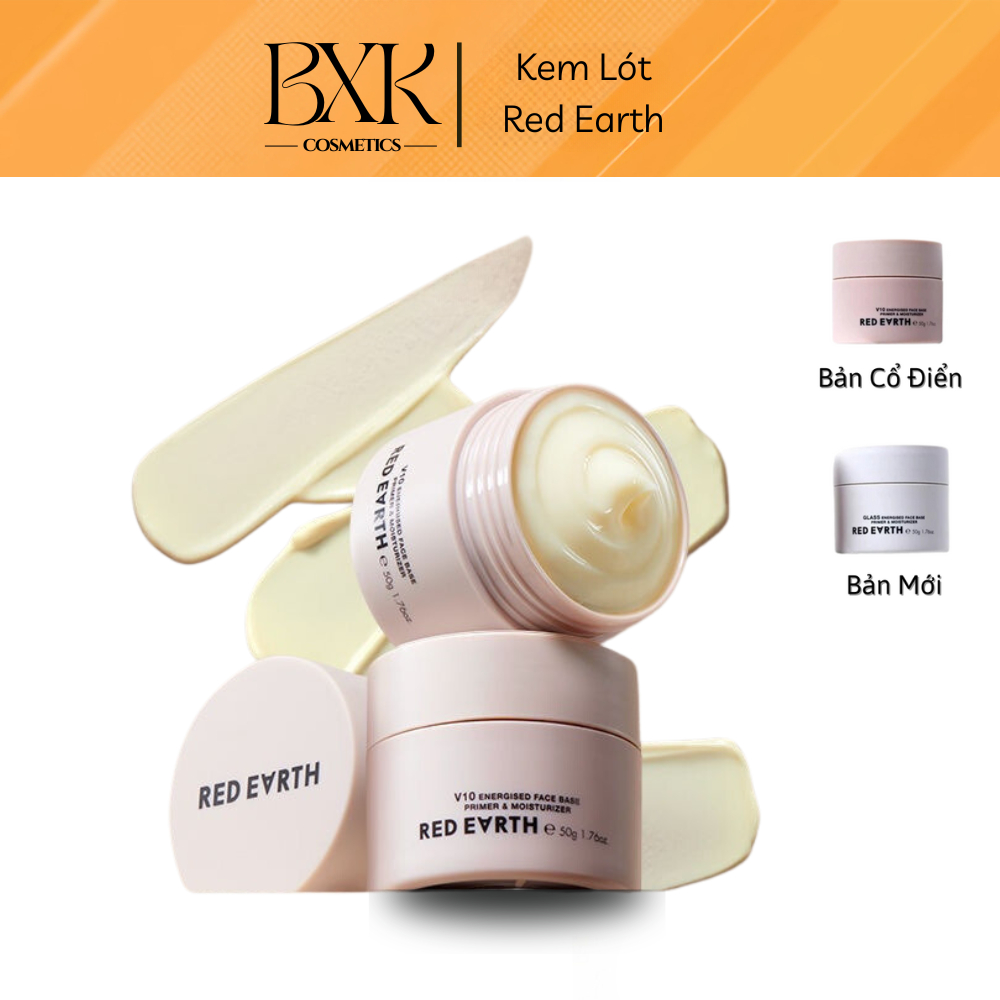 Kem lót RED EARTH chính hãng dưỡng ẩm và làm mềm da che lỗ chân lông BXK COSMETICS