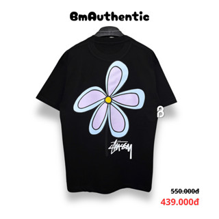   HIGH QUALITY  Áo Thun Stussy Flower Daisy Edition Cotton Cao Cấp Form Rộng - BM Authentic 