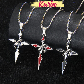  Vòng Cổ Nam Linz Dây Chuyền Titan Mặt Thánh Giá Chữ Thập Màu Bạc Cá Tính Thời Trang Unisex Y2K Phong Cách hiphop Karin 