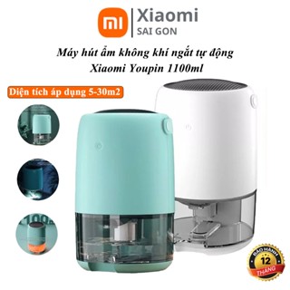 Máy hút ẩm không khí Xiaomi Youpin Máy hút ẩm mini ngắt tự động 1100ml có đèn led 7 màu làm đèn ngủ