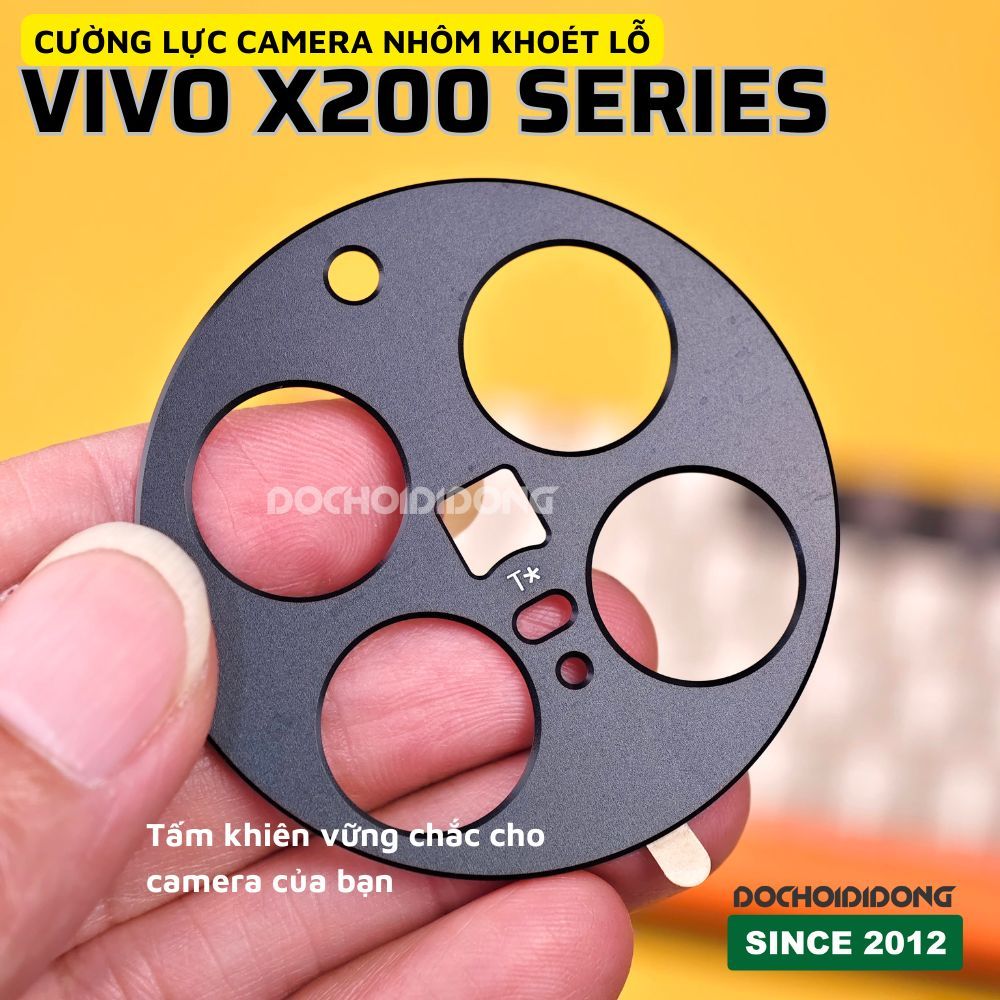 Miếng Dán Cường Lực Camera Bằng Nhôm ZACASE Bảo Vệ Vivo X200 Pro Mini Ultra