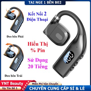 Tai Nghe Bluetooth 5.5 Pin 20H B02 Kết Nối 2 Điện Thoại, Đeo Được 2 Bên Nghe Gọi Rõ Mẫu Mới Giá Sale