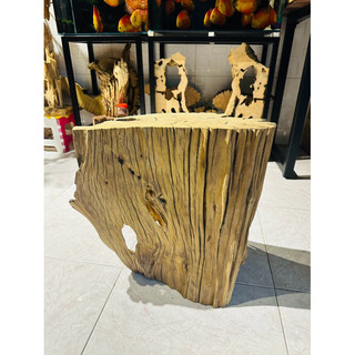 Gỗ lũa làm đôn decor đặt tượng -  (ship hoả tốc tphcm )