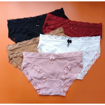 Set 5 quần lót nữ Vicci QV.45 thun tăm cao cấp mềm mịn co giãn 4 chiều