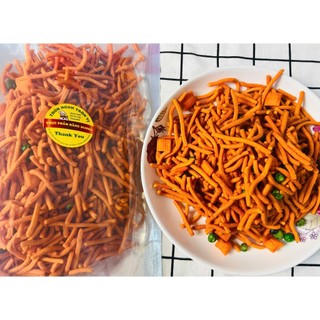 1kg Bim Bim Tăm đậu Hà lan giòn, ngon (gồm 2 gói 500g)