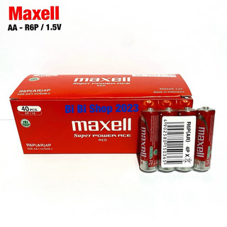 Hộp 10 vỉ pin aa maxell r6p chính hãng vỉ 4 viên made in indonesia